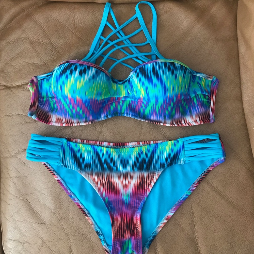 TiniBikini Patterned Strappy Bikini Set